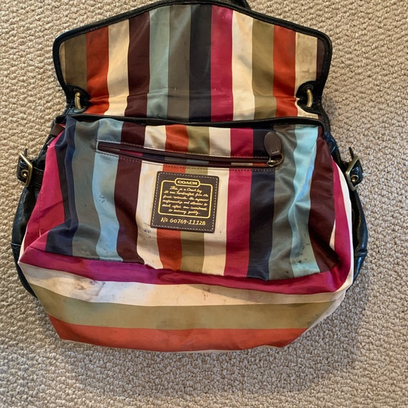 Black leather Coach handbag - Picture 2 of 3